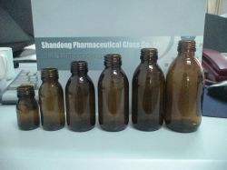 Amber Glass Bottle For Syrup Din Pp 28mm