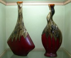 Wood Grainy Ceramic Vase