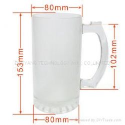 Frosted Beer Glass Mug