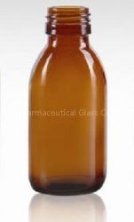 100ml Amber Glass Bottle For Syrup Dinpp 28mm