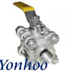 Female Three Way Ball Valve, Two Piece Ball Valve