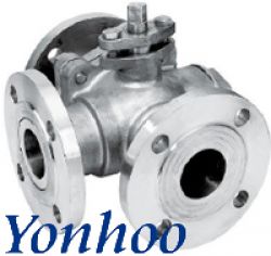 Female Three Way Ball Valve, Two Piece Ball Valve