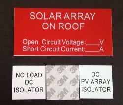 Solar Labels With 3m Sticker