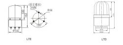 Revolving Warning Light , Model  Lte/ltd-1101