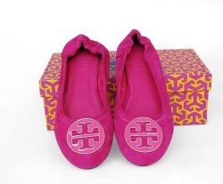 2010 New Tory Burch Reva Ballet Leather Flat Shoes