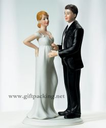 Pregnant Bride Wedding Cake Toppers 