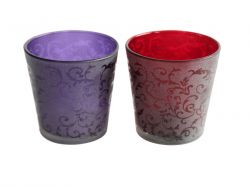 Frosted Votive Candle Holders 