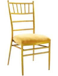 Stacking Golden Chiavari Dining Chair, Hotel Seat