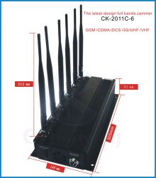 Ck-2011c-6b Gps+cell Phone+bluetooth Signal Jammer