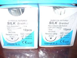 Disposable Silk Braided Suture With Needle