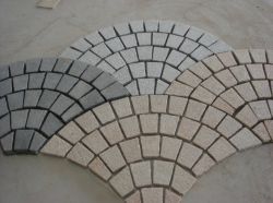 Fan-shaped Paving Stone On Mesh