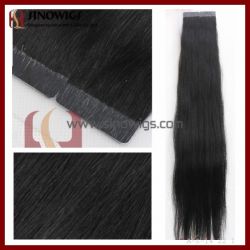 Black Color Pu Tape Hair Extension 