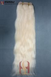 Light Color Machine Made Hair Weft 