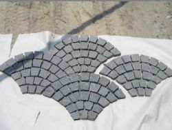 Fan-shaped Paving Stone On Mesh