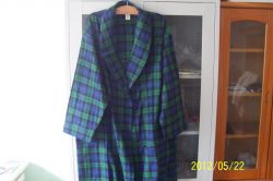 Mens Cotton Y/d Flannel Robe  