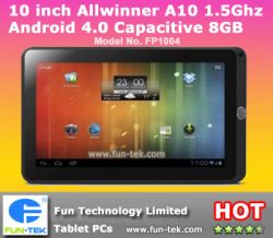 4gb 10 Inch Capacitive A10 Tablet Pc Android 4.0 