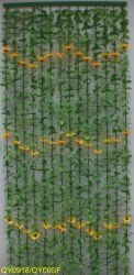 Bamboo W/leaves Door Curtains(qy)