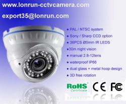 Infrared Vandalproof Dome Camera 
