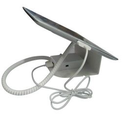 Metal Alarm And Charging Display Stand For Tablet 