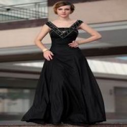 Sexy Black Plus Size Evening Formal