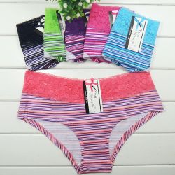 Brand New Arrival Striped Cotton Ladies Panties 